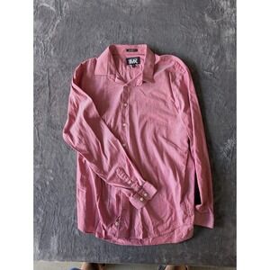 Express Men 1MX Modern Fit Shirt Salmon Pink Long Sleeve XL 17-17.5 Button Down